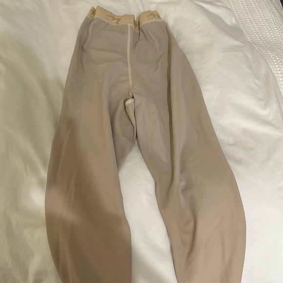 Marena- Beige Small, high waist zipperless calf length compression garment - Picture 1 of 4